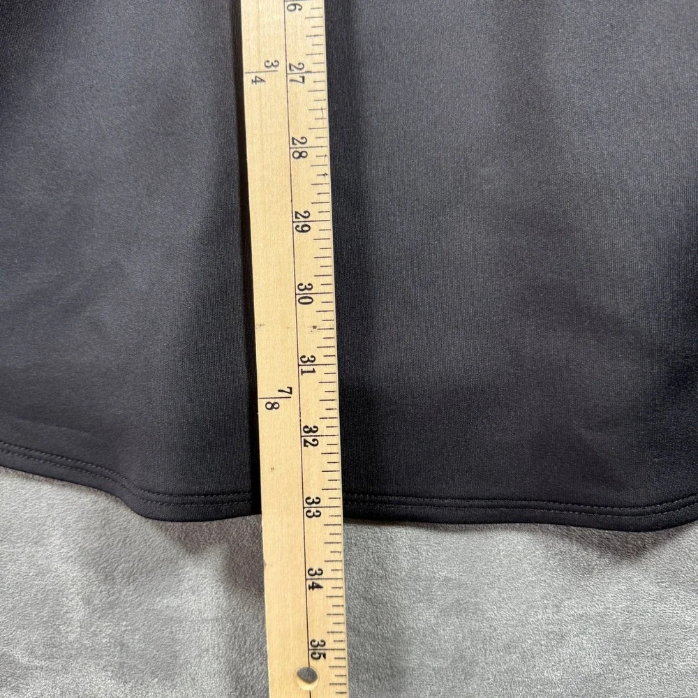 Abercrombie & Fitch Black Fit and Flare Scuba‎ Dress Medium Racerback Zip Back
